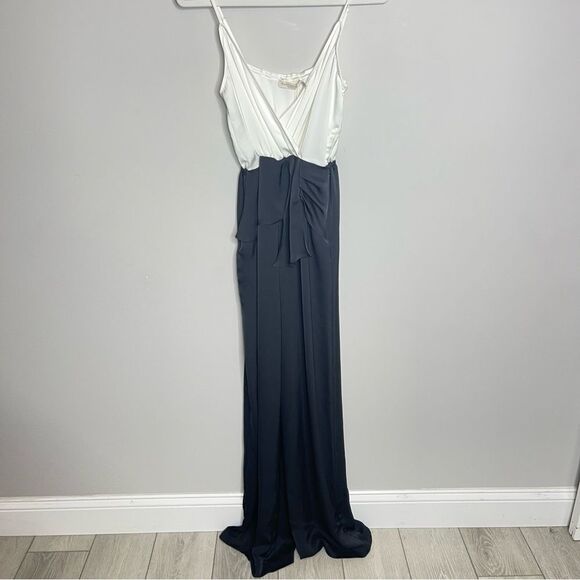 $545 Ramy Brook Exclusive Pierce 2 tone V-neck Jumpsuit NWT - Picture 5 of 8